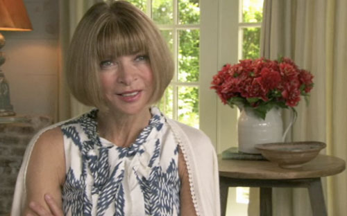 Figure 1 Anna Wintour interviewed on The September Issue (Image courtesy of Nitrolicious Blog)